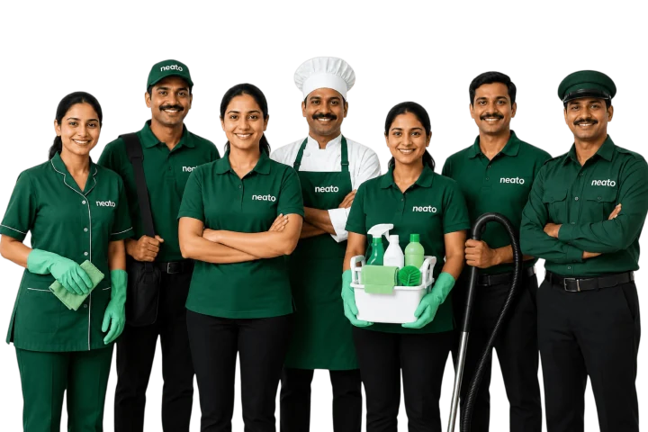 The neato team of verified maids, house help, cooks, drivers, nannies and security guards in uniform